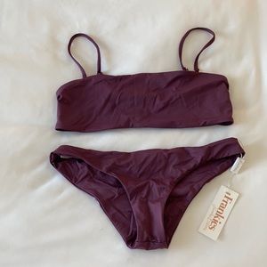 NWT Frankie’s Bikinis Purple Bikini